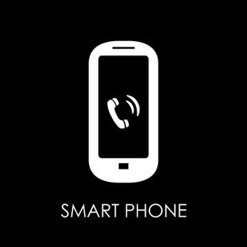 Smartphone icon. Flat style smartphone vector illustration. Smart phone sign Stock Illustration