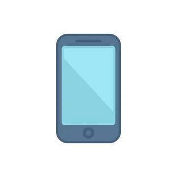 Smartphone icon flat vector. Web interface Stock Illustration