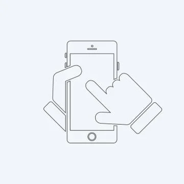 Smartphone icon Ilustração Stock
