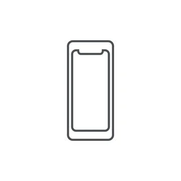 Smartphone Icon Logo Design Element. Can be used for mobile, web, UI and UX. Ilustración de archivo