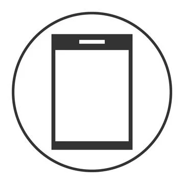 Smartphone icon Mobile icon. electronics icons. Tablet and smartphone symbo.. Stock Illustration
