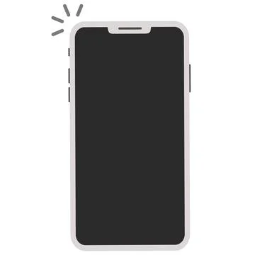 Smartphone icon mock up in the style flat Stock Illustration