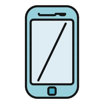 Smartphone icon representing digital communication and technology Stock Illustration