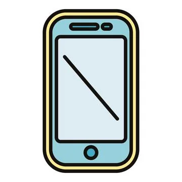 Smartphone icon representing mobile communication and technology Stock Illustration