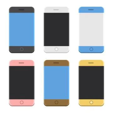 Smartphone Icon Set. Vector イラスト素材