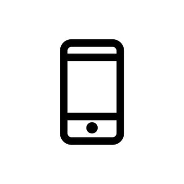 Smartphone icon for simple flat style ui design Stock Illustration