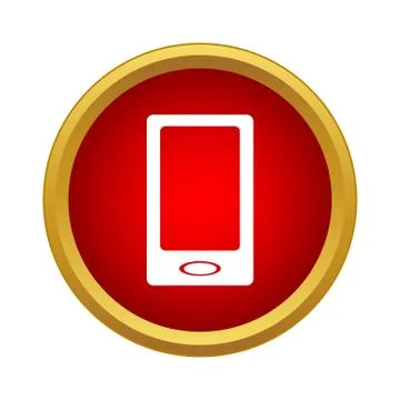 Smartphone icon in simple style Illustrazione stock