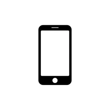 Smartphone icon. Simple vector illustration on white background. EPS 10 Stock Illustration