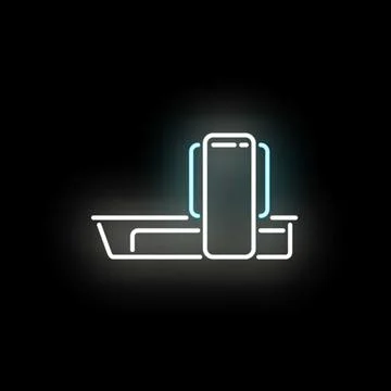 Smartphone icon transferring data to car stereo system Stock Illustration