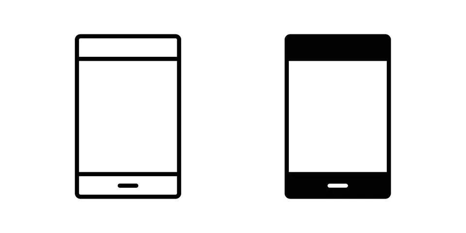 Smartphone icon vector design illustrations Stock Illustration