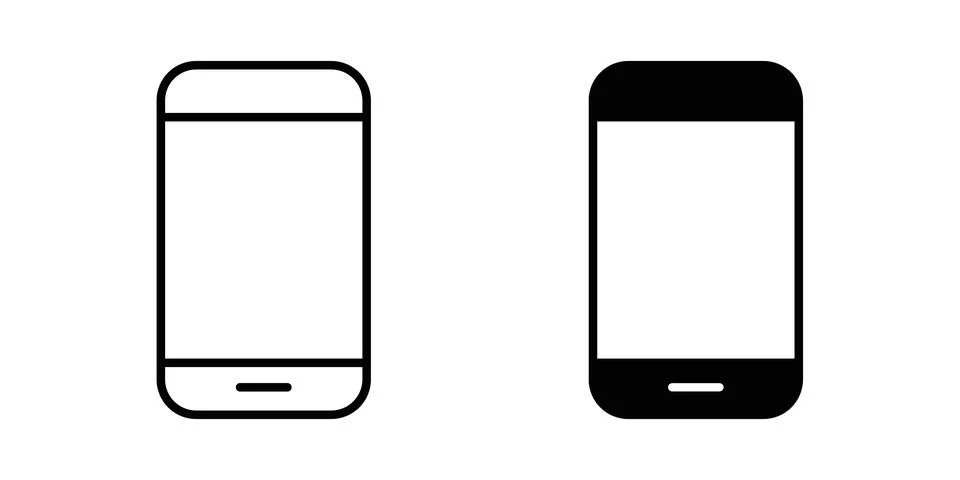 Smartphone icon vector editable eps10 Illustrazione stock