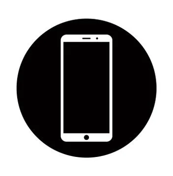Smartphone icon with vector files and eps Stock Illustration