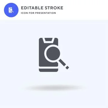 Smartphone icon vector, filled flat sign, solid pictogram isolated on white,  스톡 일러스트