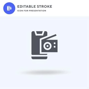 Smartphone icon vector, filled flat sign, solid pictogram isolated on white 스톡 일러스트