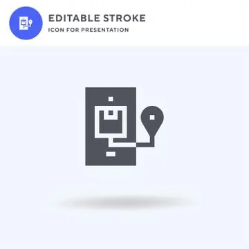Smartphone icon vector, filled flat sign, solid pictogram isolated on white 스톡 일러스트