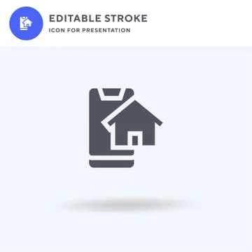 Smartphone icon vector, filled flat sign, solid pictogram isolated on white 스톡 일러스트