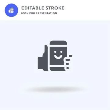 Smartphone icon vector, filled flat sign, solid pictogram isolated on white 스톡 일러스트