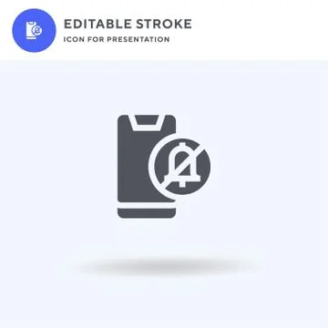 Smartphone icon vector, filled flat sign, solid pictogram isolated on white Illustrazione stock