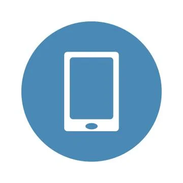 Smartphone Icon Vector flat design style Stock Illustration