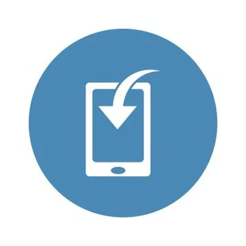 Smartphone Icon Vector flat design style Stock Illustration