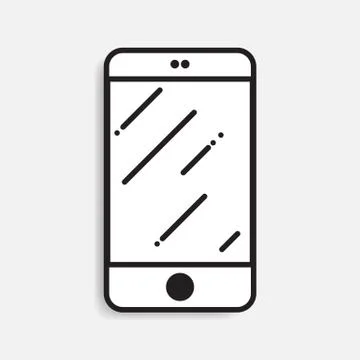 Smartphone icon vector illustration Illustrazione stock