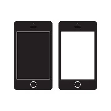 Smartphone icon Vector Illustration. Mobile Flat Sign. Stock Illustration