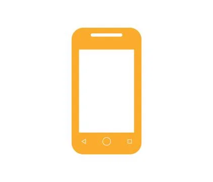 Smartphone icon, vector illustration with white background Stock Illustration