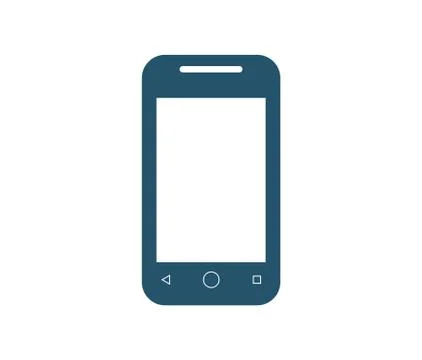 Smartphone icon, vector illustration with white background Stock Illustration