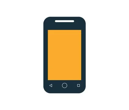 Smartphone icon, vector illustration with white background 스톡 일러스트