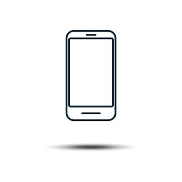 Smartphone Icon Vector Logo Template. Trendy Device Illustration Design. Stock Illustration