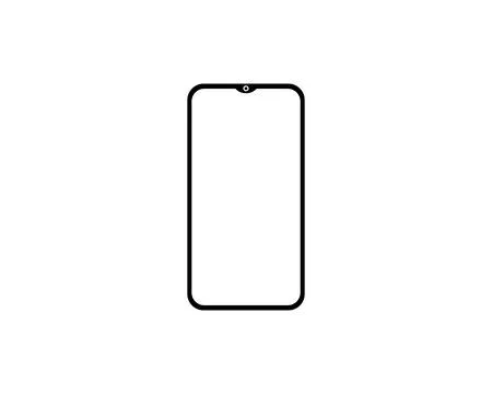 Smartphone Icon Vector Logo Template, Trendy Device Illustration Design Stock Illustration