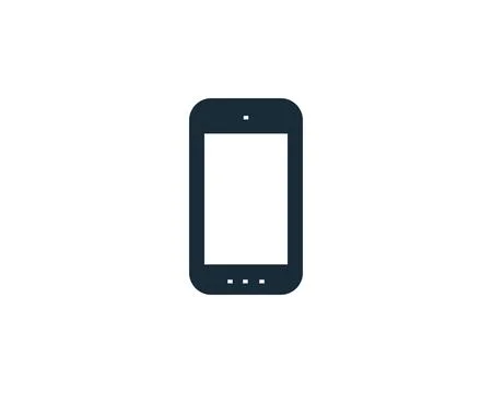 Smartphone Icon Vector Logo Template Illustration Design Stock Illustration