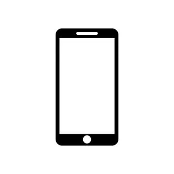 Smartphone icon on a white background Stock Illustration