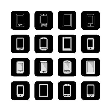 Smartphone icons Stock Illustration