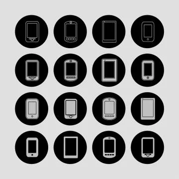 Smartphone icons Stock Illustration