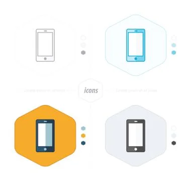 Smartphone icon,vector illustration Stock Illustration