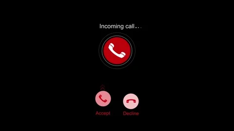 Smartphone Incoming Call Notification Animation, Minimal Phone Signal Waves.. 動画素材 310557329