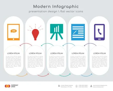 Smartphone infographics design Stock Illustration