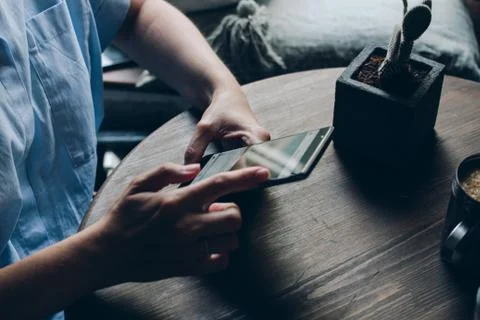 Smartphone with  Instagram application Stock Photos