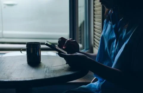 Smartphone with  Instagram application Stock Photos