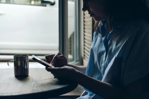 Smartphone with  Instagram application Stock Photos