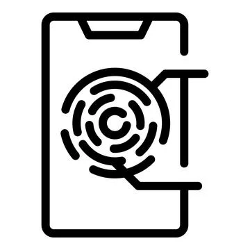 Smartphone integrity icon outline vector. Core mission Stock Illustration