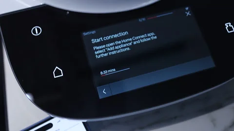 Smartphone Interface for Appliance Connectivity Stock Footage 276139008