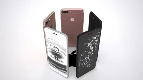 Smartphone iPhone, animation, 3d Stock Footage 85198017