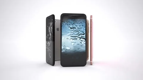 Smartphone iPhone, animation, 3d Stock Footage