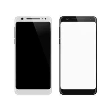 Smartphone isolated on white background Stock Illustration