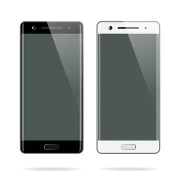 Smartphone isolated on white background Stock Illustration