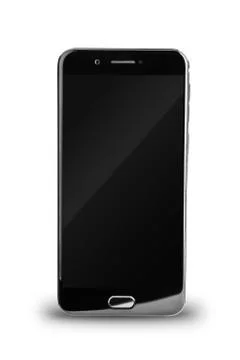 Smartphone isolated on white background Stock Photos