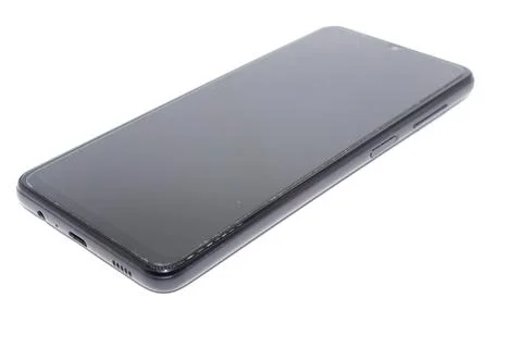 Smartphone isolated on white background with selective focus Stock Photos