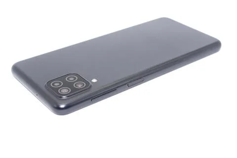 Smartphone isolated on white background with selective focus Stock Photos